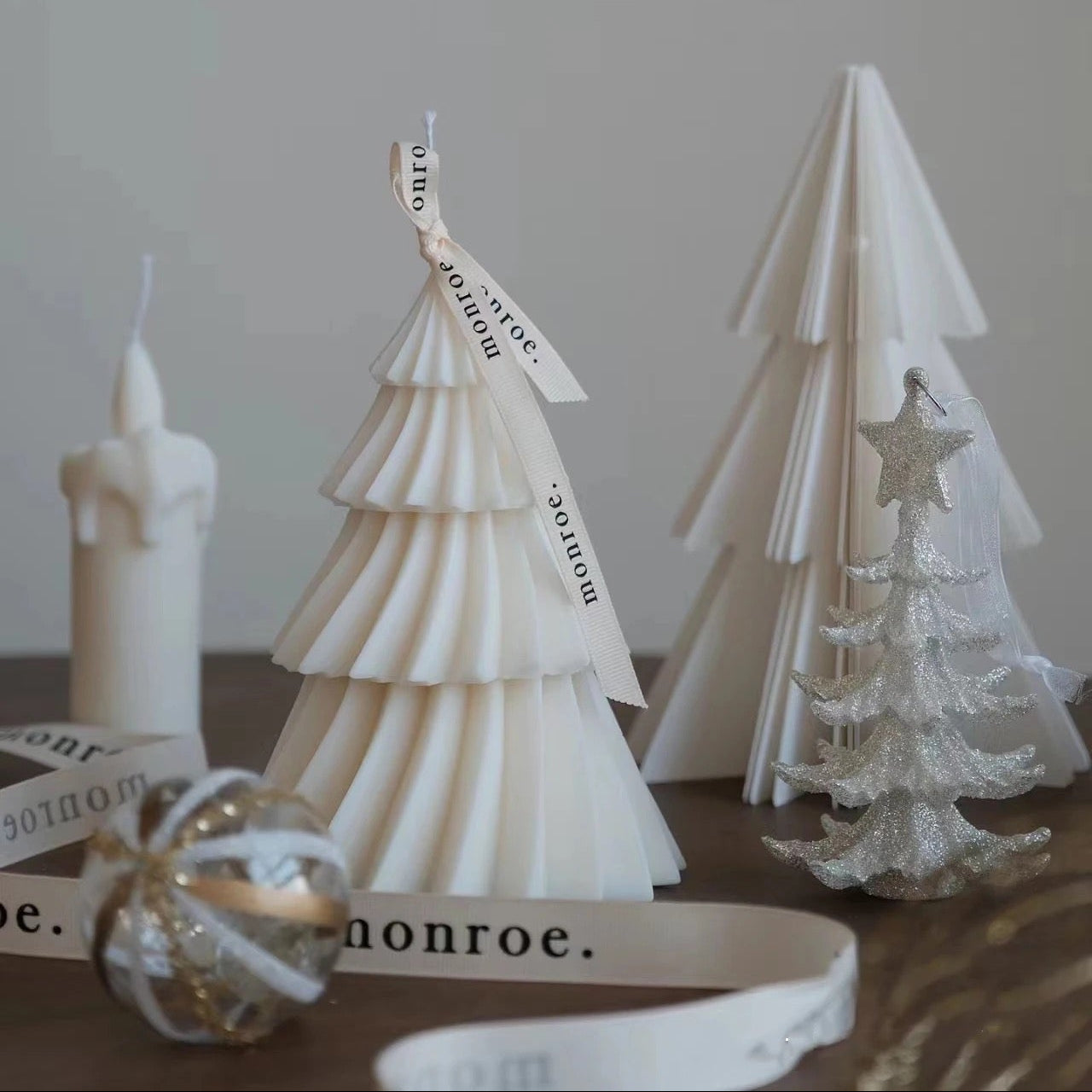 New Year Christmas Tree Candle