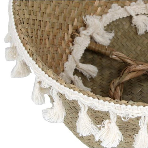 Potted Woven Storage Blank Basket