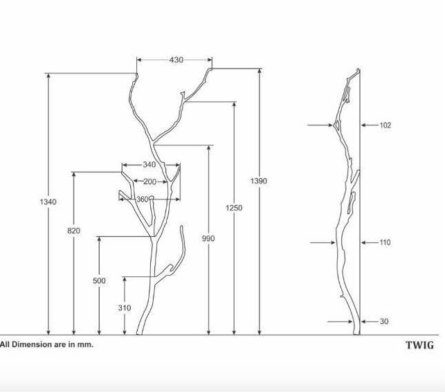 Twig Italian Wall Decor - Hyggeh