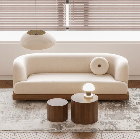 The Nordic Elegance Three-Seat Sofa
