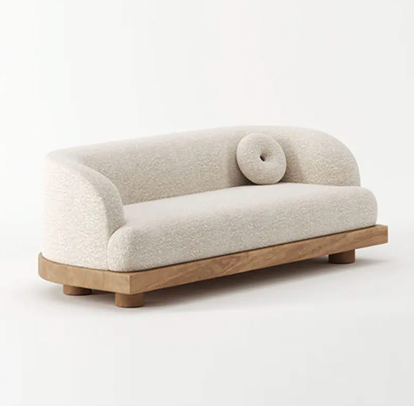 The Nordic Elegance Three-Seat Sofa