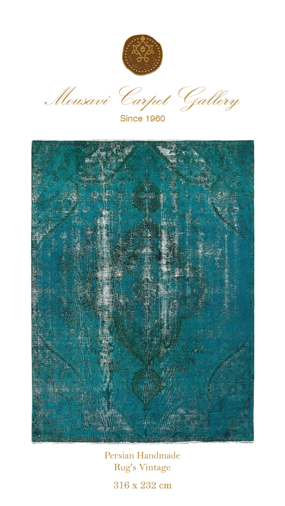 Abstract Hand-Knotted Vintage Persian Rug - Hyggeh