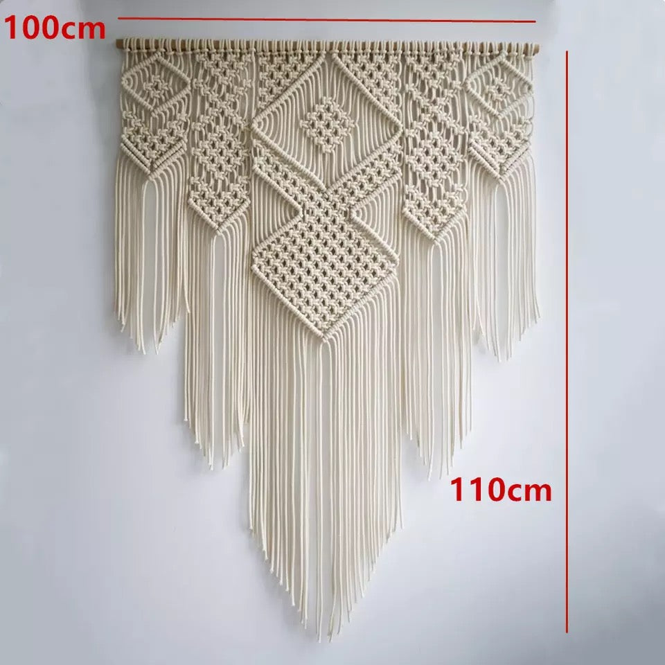 Title: Handmade Macrame Wall Hanging - Scandinavian Style (100*110cm)
