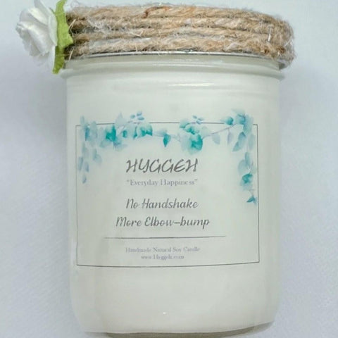 Elbow bumps Covid Natural Soy Candle - Hyggeh