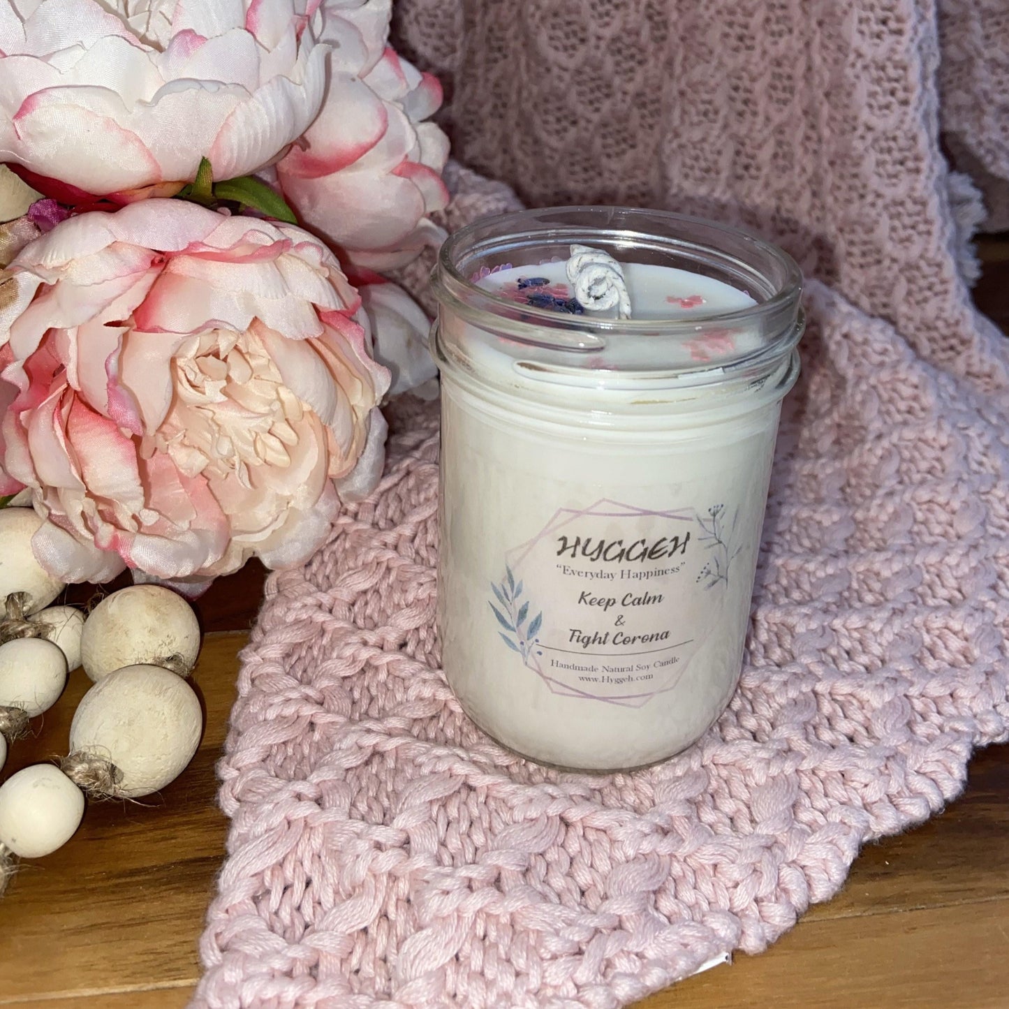 Keep Calm & Fight Corona Soy Candle - Hyggeh