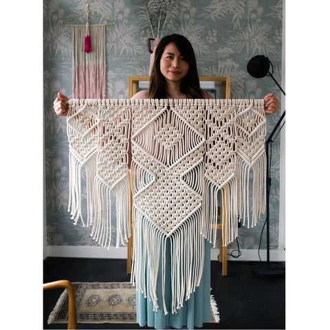 Title: Handmade Macrame Wall Hanging - Scandinavian Style (100*110cm)