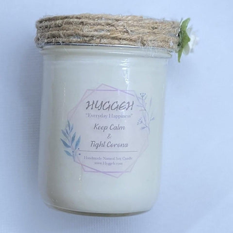 Keep Calm & Fight Corona Natural Soy Candle - Hyggeh