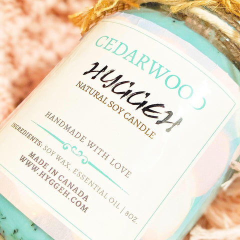 Cedar wood Hyggeh soy candle - Hyggeh