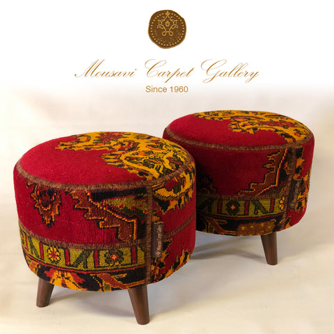 Handmade Pouf Ottoman Set - Hyggeh