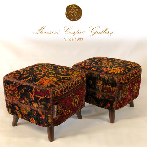 Handmade Pouf Ottoman Set - Hyggeh