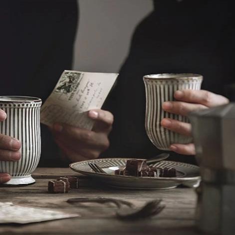 Anthro-hyggeh ceramic tableware mug - Hyggeh