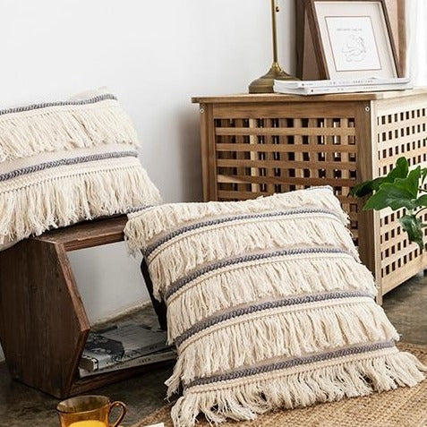 Fringe Linen Pillow