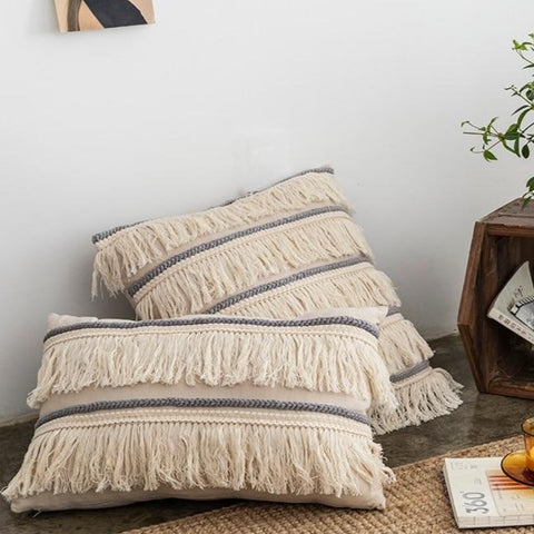 Fringe Linen Pillow