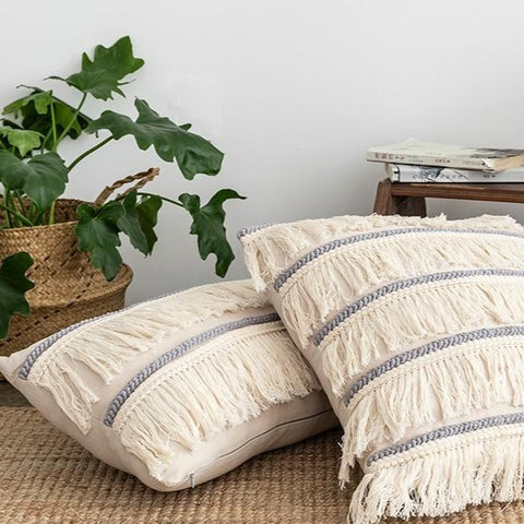 Fringe Linen Pillow