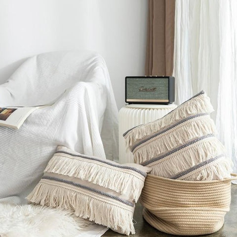 Fringe Linen Pillow