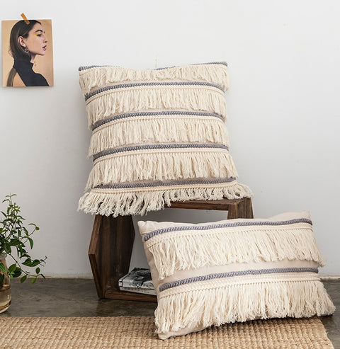 Fringe Linen Pillow