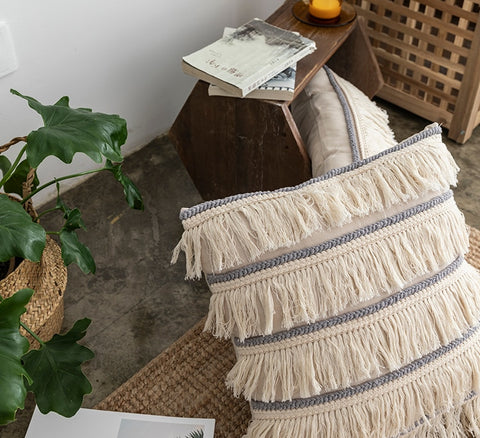Fringe Linen Pillow