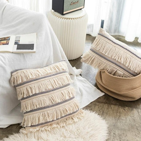 Fringe Linen Pillow
