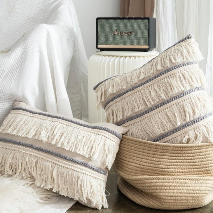Fringe Linen Pillow