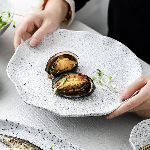 Pattern Ceramic Food Plate Tableware Dinner - Hyggeh