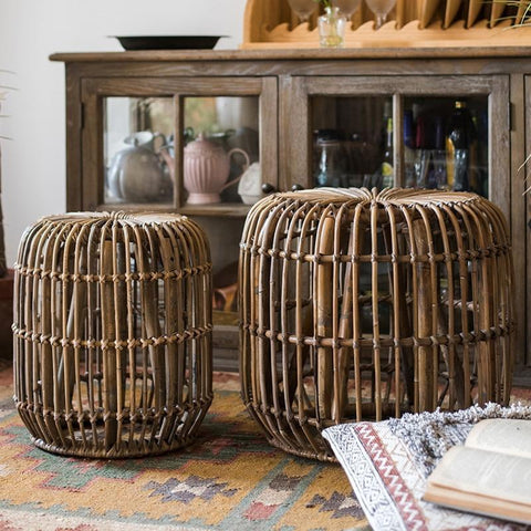 Southeast Asian style natural rattan coffee table - Hyggeh