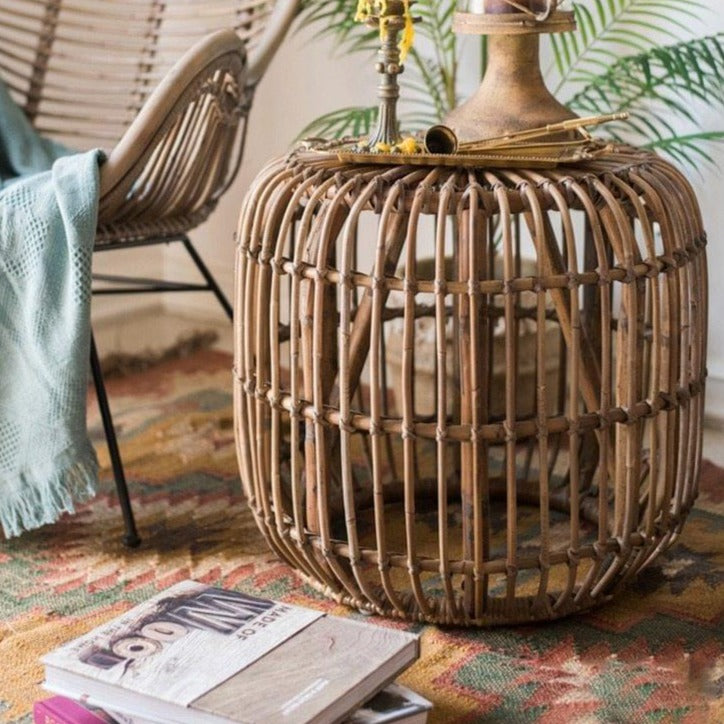 Southeast Asian style natural rattan coffee table - Hyggeh