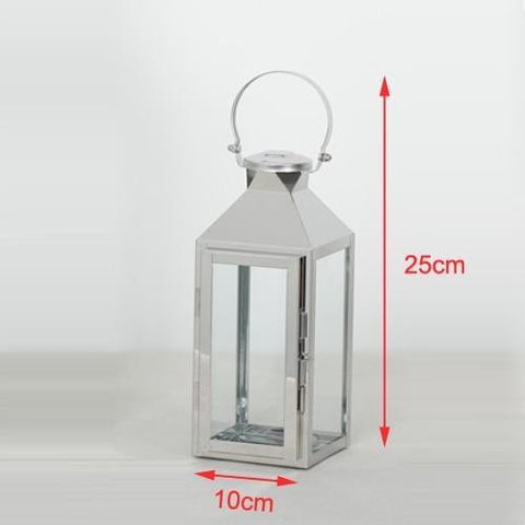 Nordic Lantern Silver-Gold Candlestick - Hyggeh