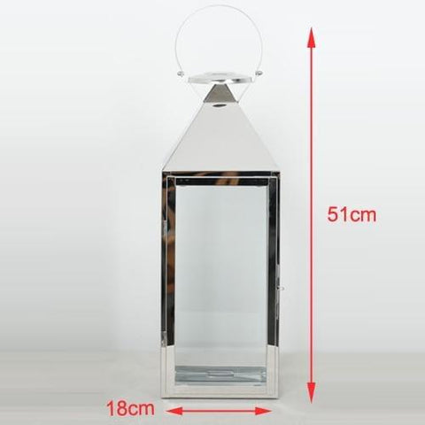Nordic Lantern Silver-Gold Candlestick - Hyggeh