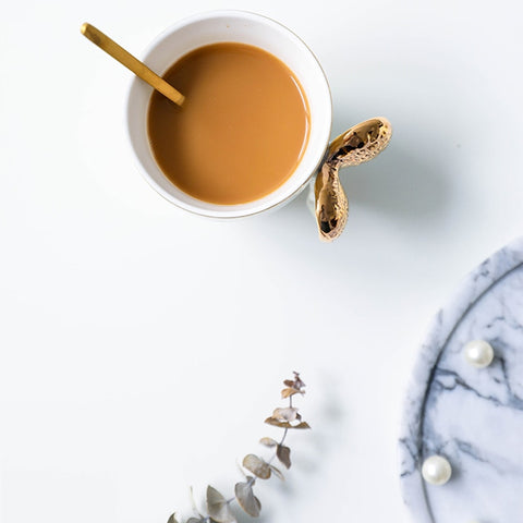 Nordic Wing Gold Angel Ceramic Mug - Hyggeh