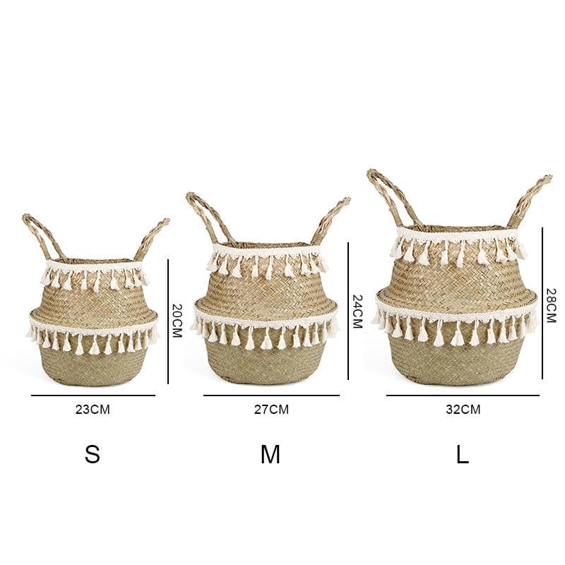 Vase Potted Woven Storage Basket - Hyggeh