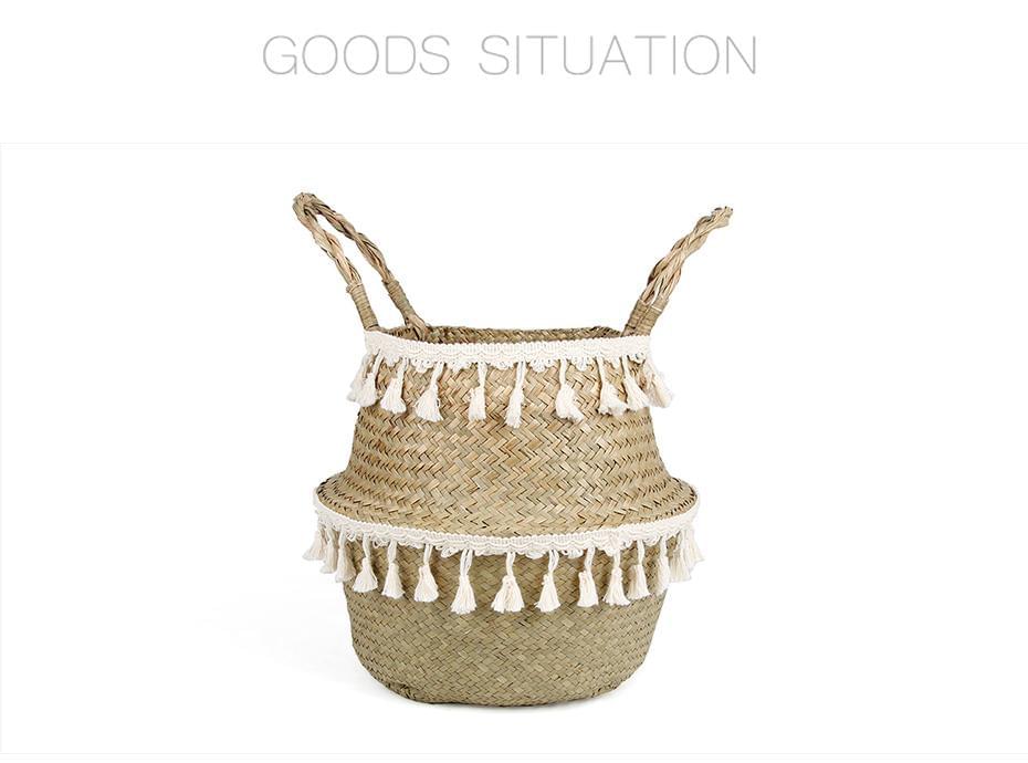 Vase Potted Woven Storage Basket - Hyggeh