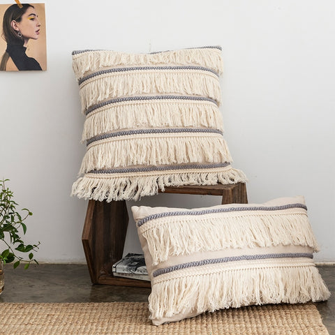 Fringe Linen Pillow
