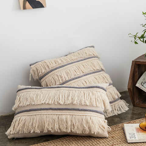 Fringe Linen Pillow