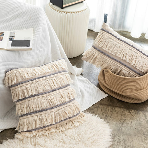 Fringe Linen Pillow
