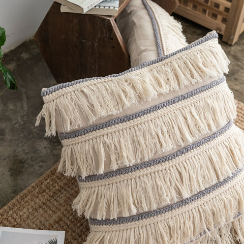 Fringe Linen Pillow