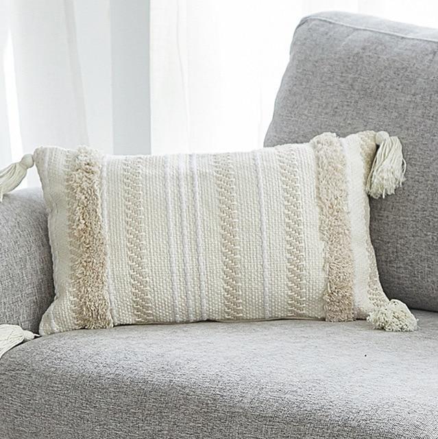 Cushion Nordic Tufted Tassel Morocco - Hyggeh