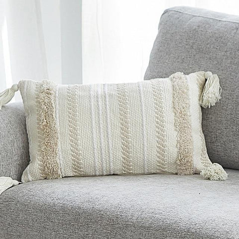 Cushion Nordic Tufted Tassel Morocco - Hyggeh