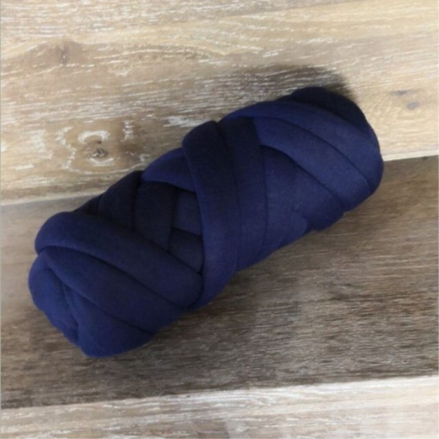 Handmade Chunky Wool Pillow Chair Cushion