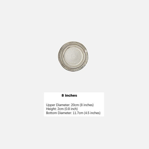 Japanese Style White Porcelain Plate Dinnerware - Hyggeh