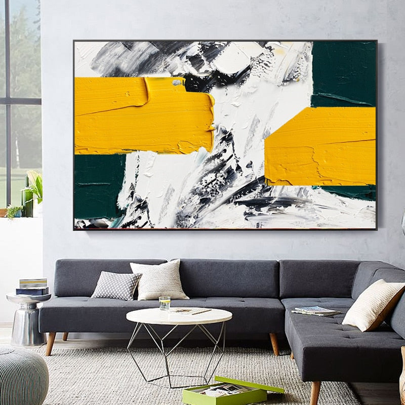 Oil Painting Abstract Canvas - Hyggeh