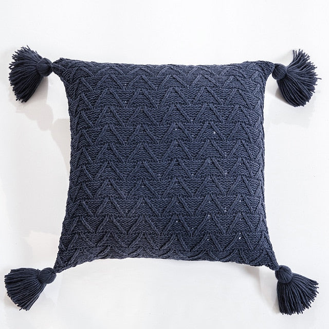 Soft Knit Cushion Solid Cover - Hyggeh