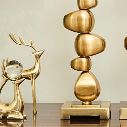 Gold Stacking Irregular Geometric Candlestick Holder - Hyggeh