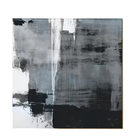 Minimalist Black & White Painting Canvas - Hyggeh
