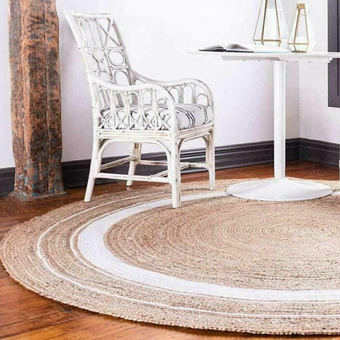 Jute Beige Round Rugs