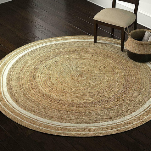 Jute Beige Round Rugs
