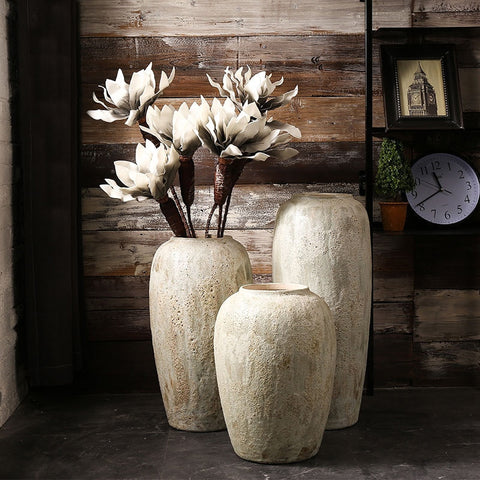 Modern Zen White Ceramic Handmade Flower Vase - Hyggeh