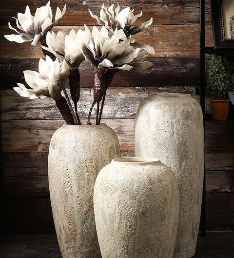 Modern Zen White Ceramic Handmade Flower Vase - Hyggeh