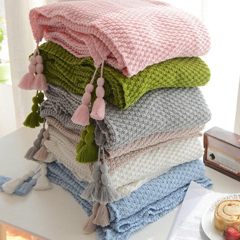 EnganDam Cotton Handmade Throw Blanket - Hyggeh