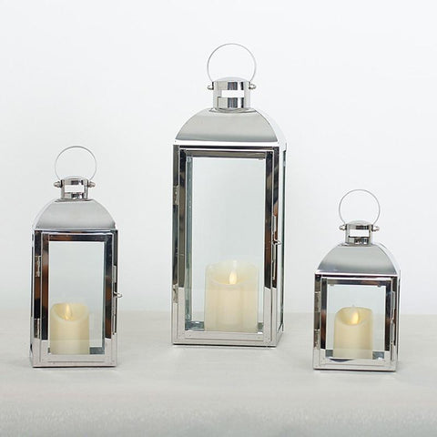Nordic Lantern Silver-Gold Candlestick - Hyggeh