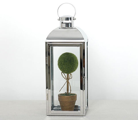 Nordic Lantern Silver-Gold Candlestick - Hyggeh